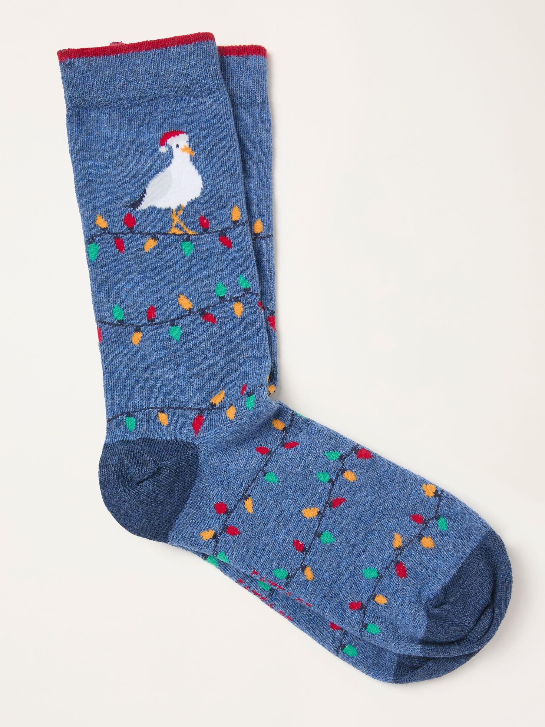 FatFace Festive Seagull Socks
