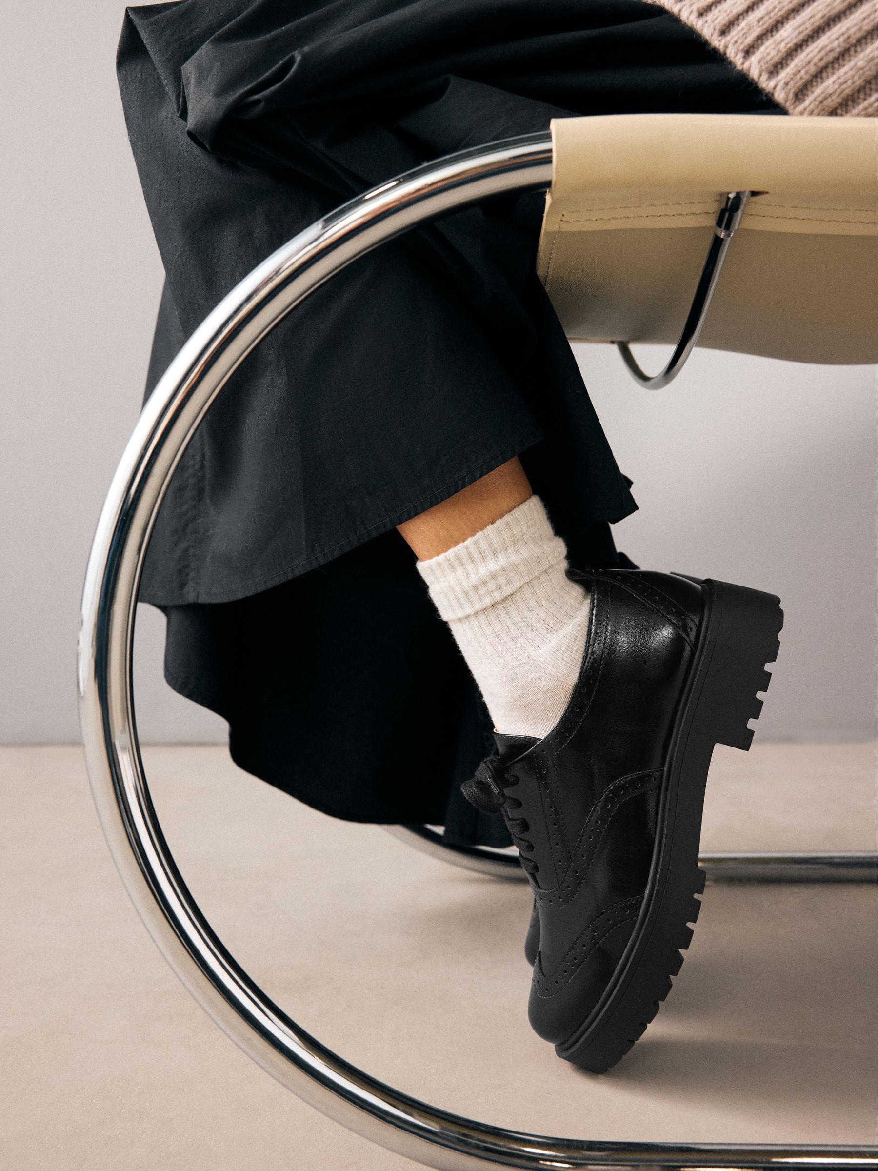 Zwart - Forever Comfort® - Stevige veterbrogues