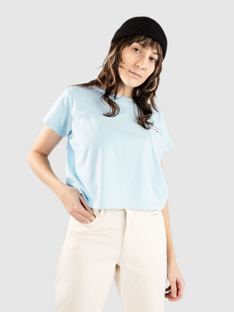 RIPNDIP Lord Nerm Cropped T-Shirt dye light blue