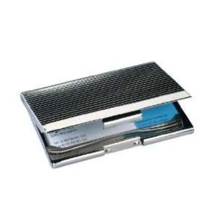Sigel VZ130 Visitenkarten-Etui, silber, glänzend, Chrom, für bis zu 20 Karten