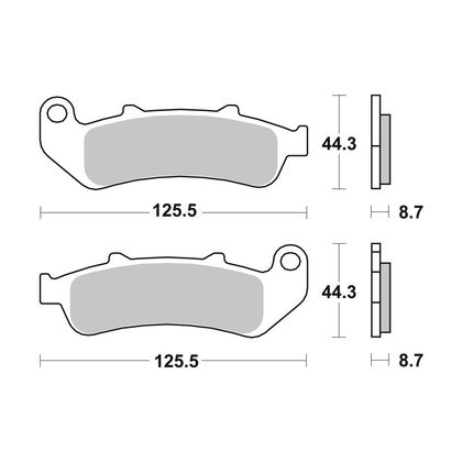 Plaquettes de freins SBS 685LS Sinter Métal Fritté arrière
