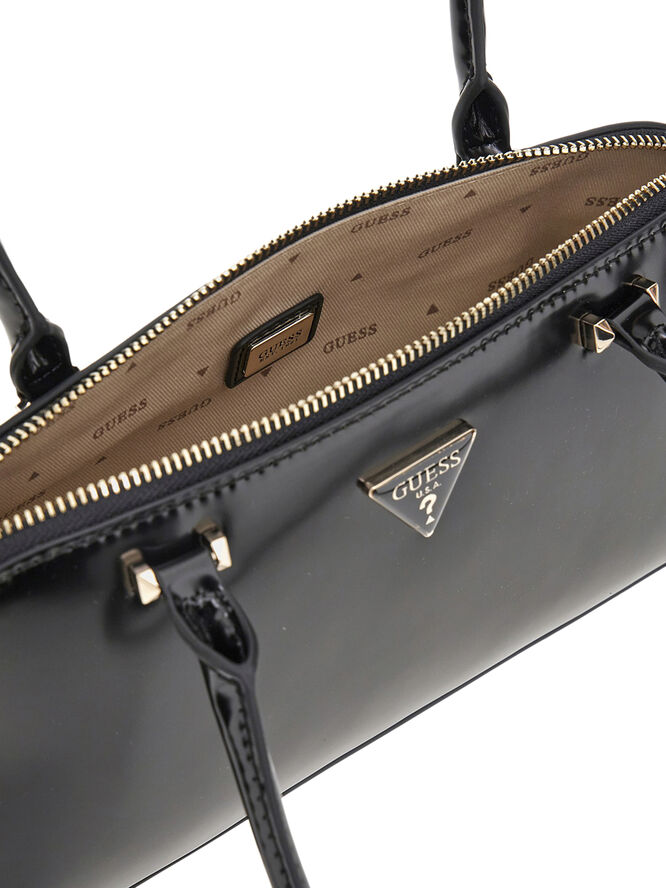 GUESS ARNELA SHOULDER SATCHEL Black
