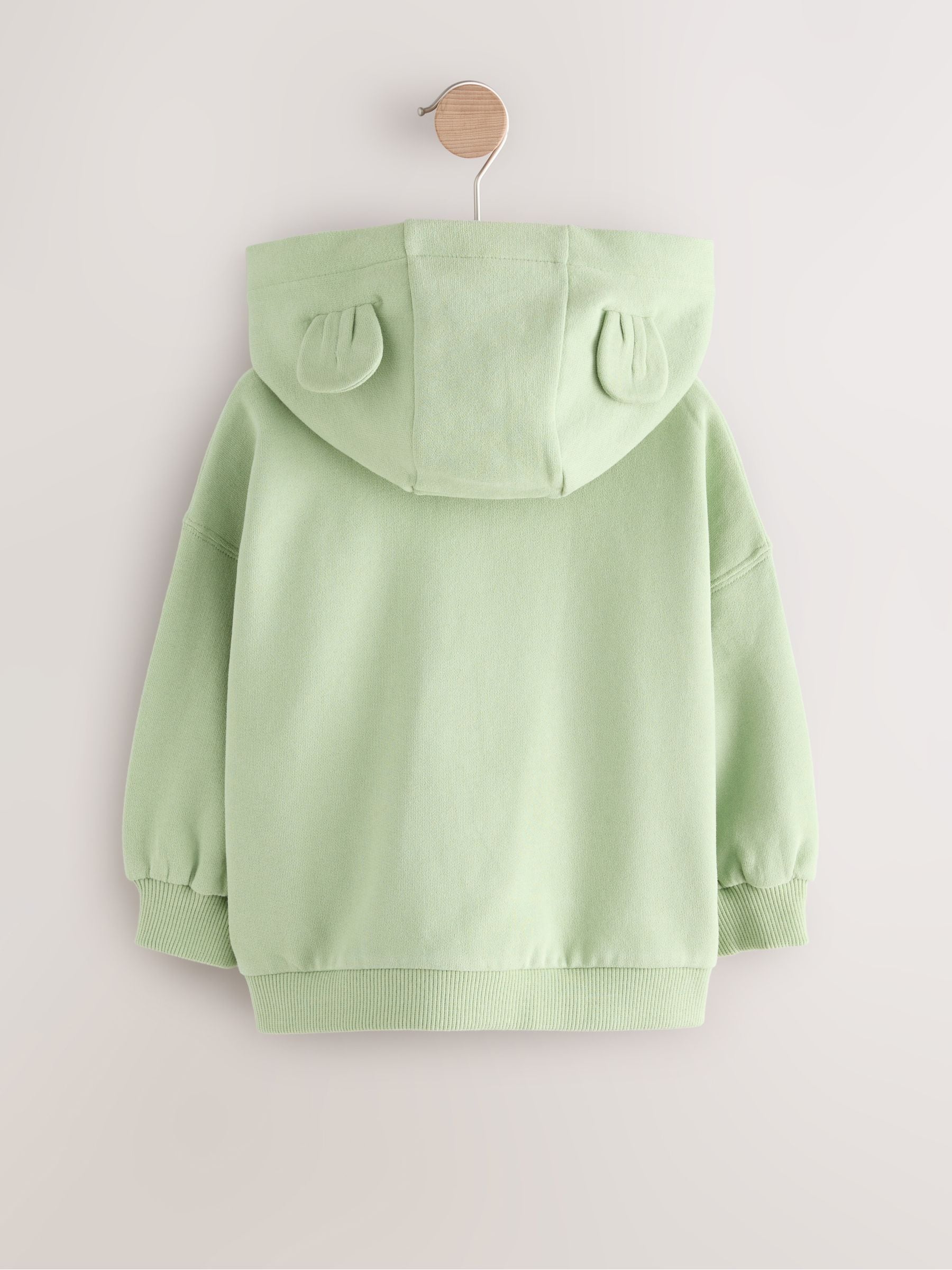 Grijs-groen - Hoodie met ritssluiting (3 mnd-7 jr)