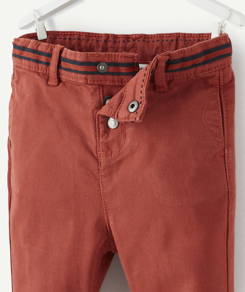 PANTALON CHINO ROUGE BÉBÉ GARÇON
