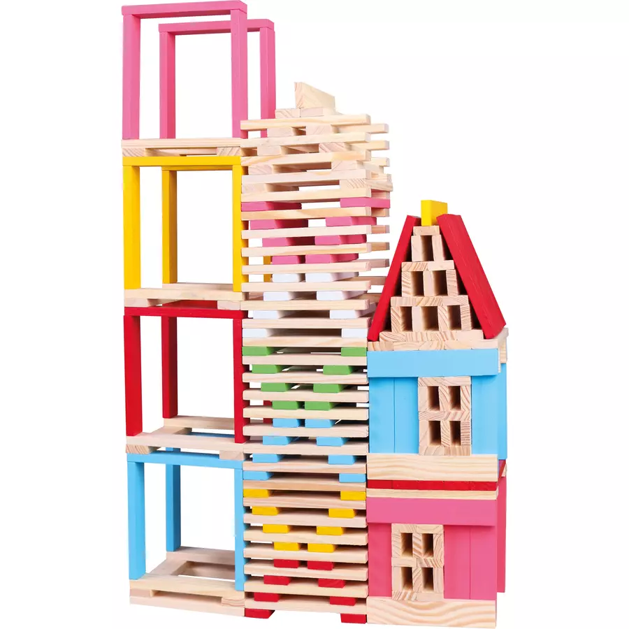 Bino Holzbausteine Stadt, 150 tlg.
