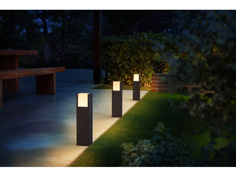 Philips Outdoor Niedervolt Arbour Sockel-Erweiterung 2700K Sockel- und Wegeleuchte