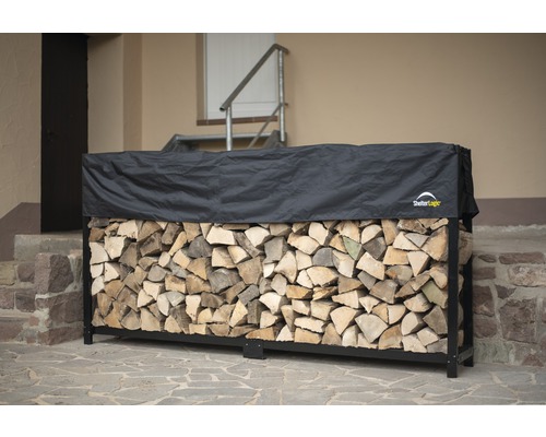 ShelterLogic brandhoutstapelhulp met deksel 239x36,3x118,9 cm