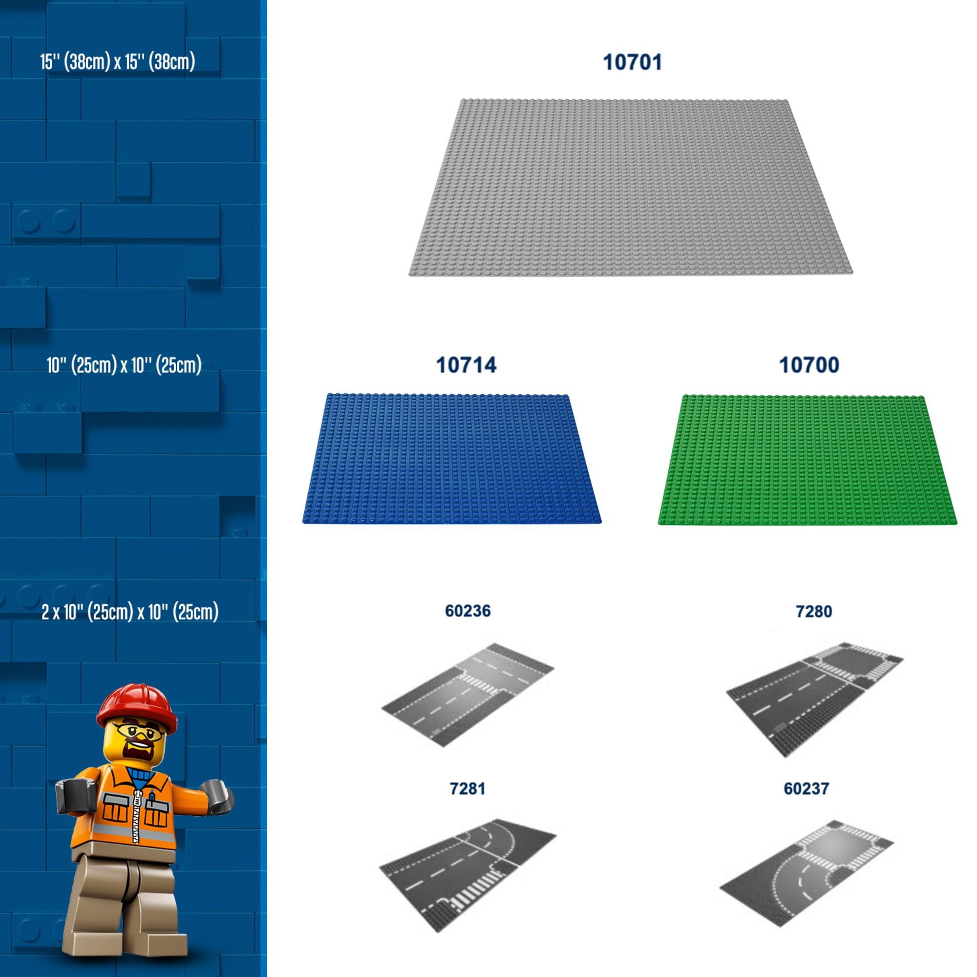 LEGO Konstruktionsspielzeug Classic Blaue Bauplatte
