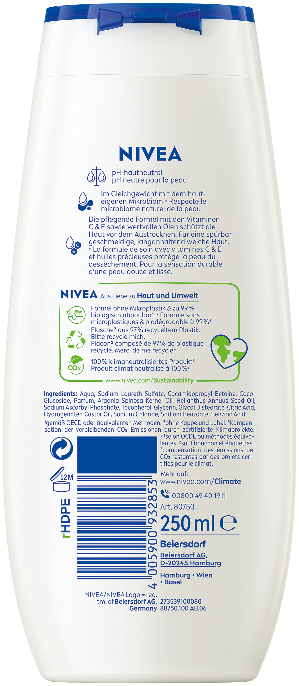 Nivea Pflegedusche Diamond & Argan Oil 250 ml