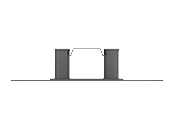 Multibrackets M Public Floorstand Basic 180 Floorbase - Komponenter til montering (monteringsbase) - stål - sort - på gulv