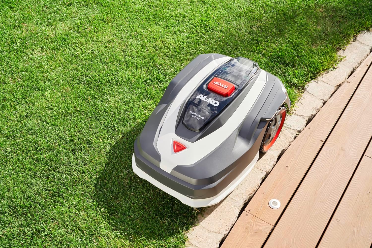 AL-KO Mähroboter Robolinho® 550W, Schnittbreite 20 cm, Li-Ion-Akku 20 V/2,5 Ah, für Flächen bis 550 m², max. Steigfähigkeit 45%, sehr leise 60 dbA