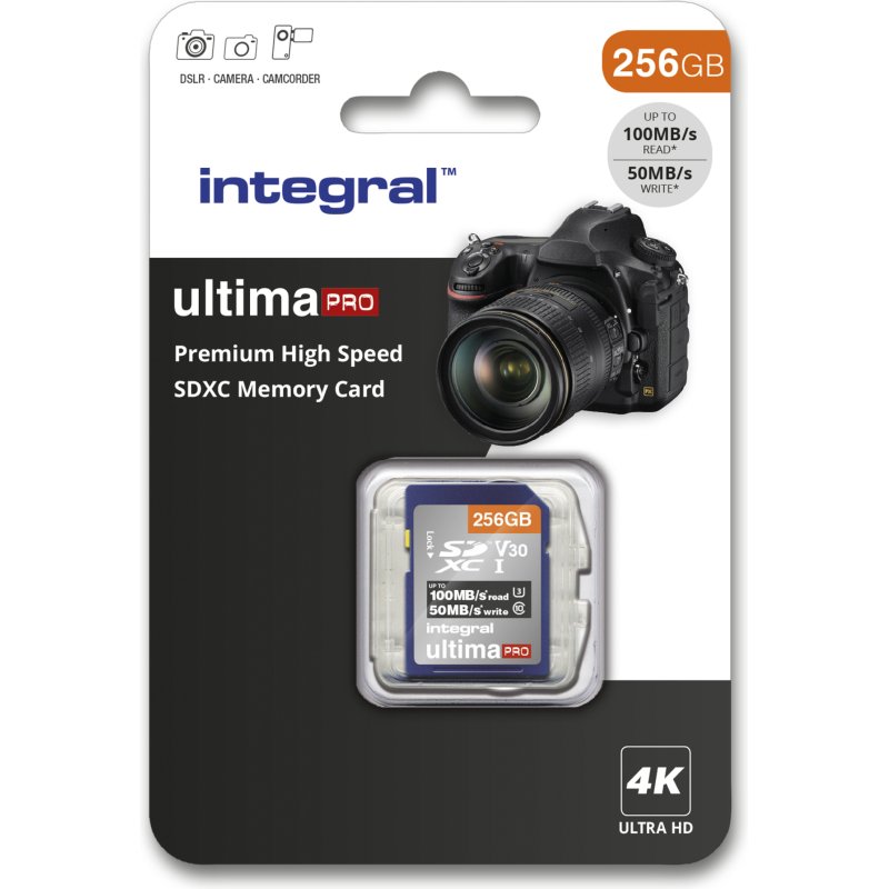 Integral INSDX256G-100/90V30 mémoire flash 256 Go SD UHS-I