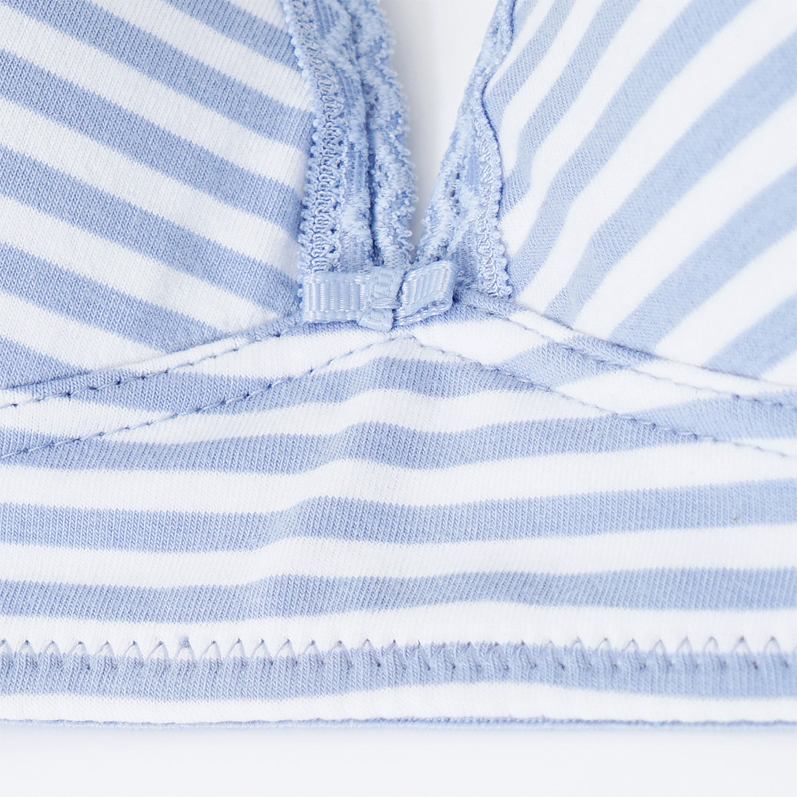 Famy 2 Damen Soft-BHs im Set hellblau / weiss