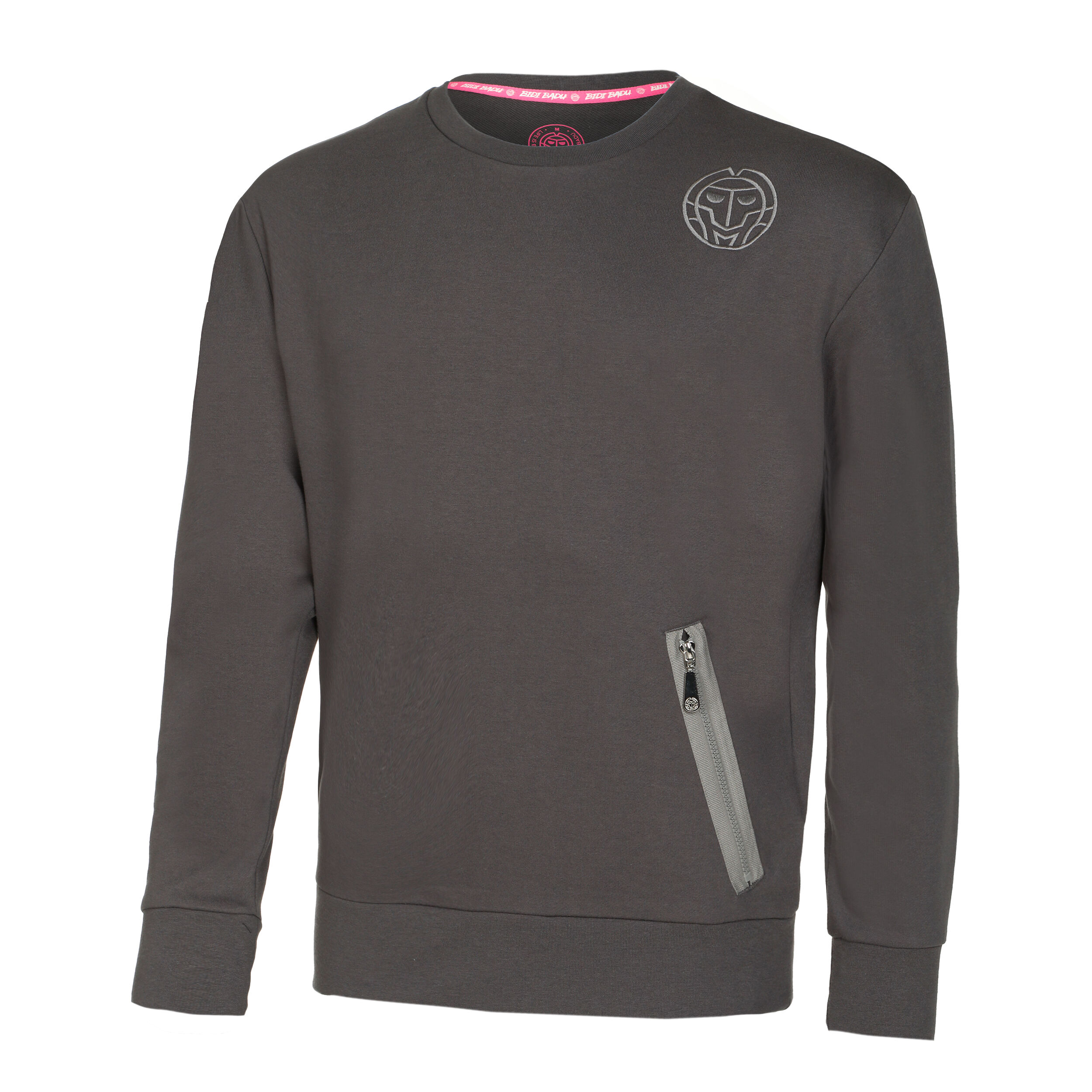 BIDI BADU Chill Crew Sweat-shirt Hommes - Gris Foncé