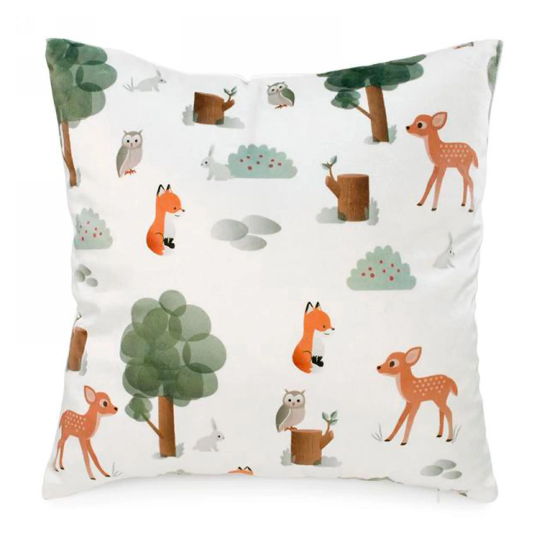 Attitudes Import Coussin Animaux de la Forêt