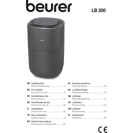 Beurer Luftfugter LB 200 - sort
