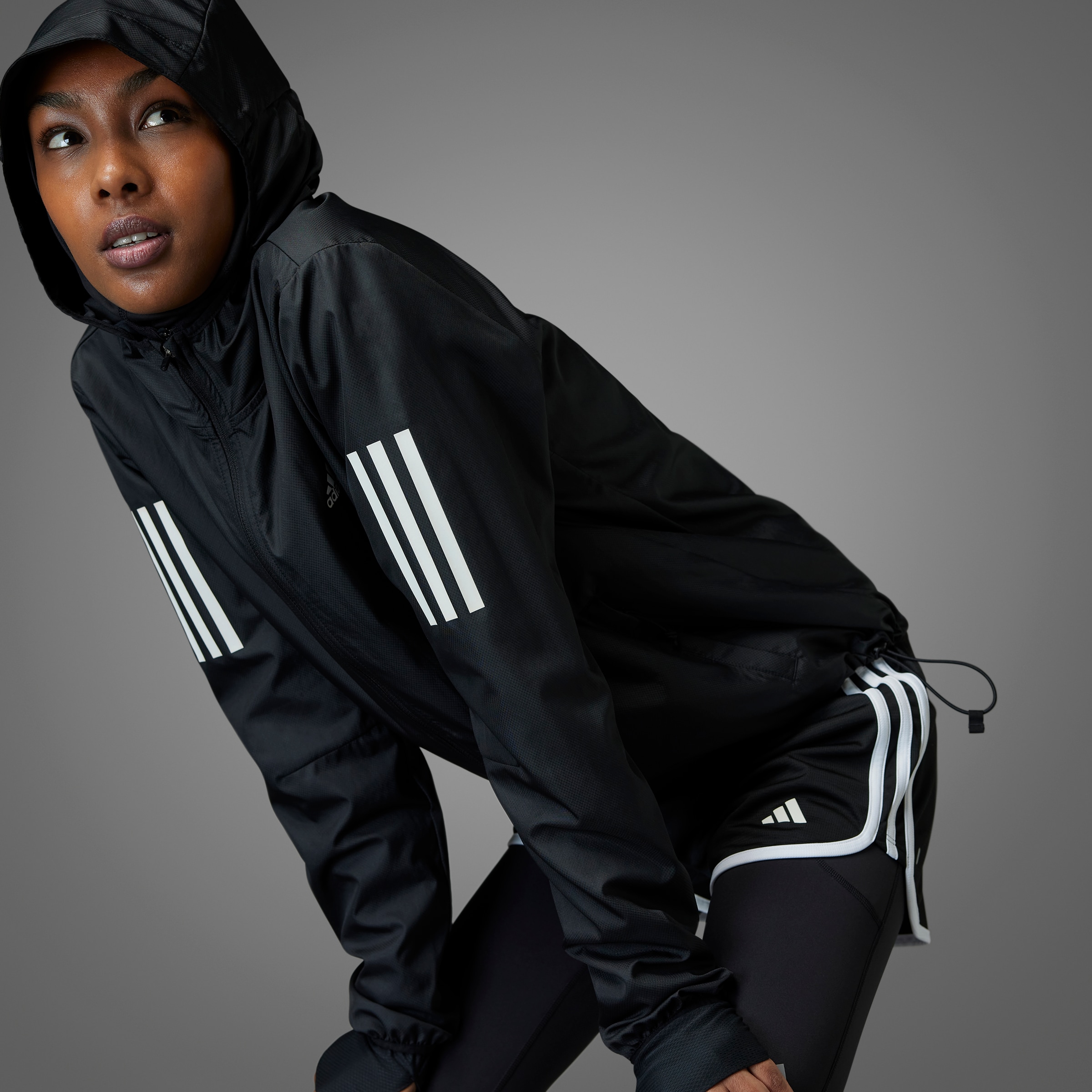 Adidas OTR Windbreaker Jacket, Dame<br>Løpejakken som gir god beskyttelse mot vær og vind!