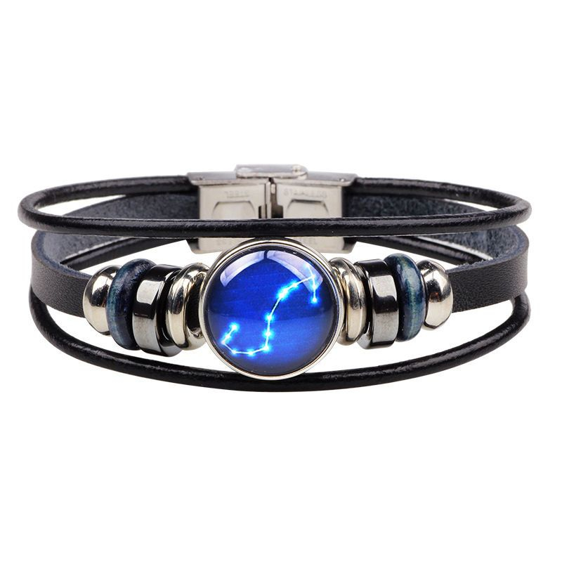 KINNO - Zodiac Echte Leren Armband