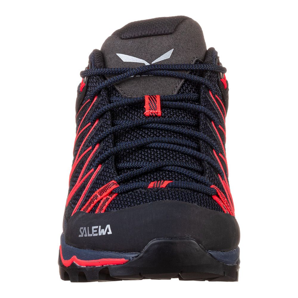 Salewa MTN TRAINER LITE - Chaussures randonné Femme premium navy/fluo coral