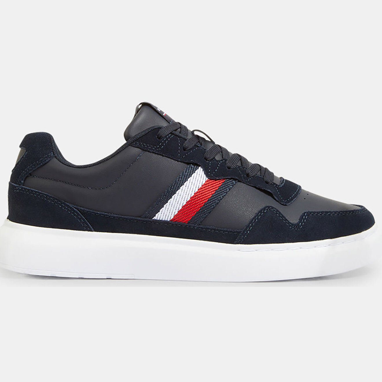 Tommy Hilfiger Baskets en Cuir Lightweight bleu marine
