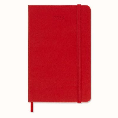 Red Pocket Wkly Hard 12M Diary 2024 (Diary)