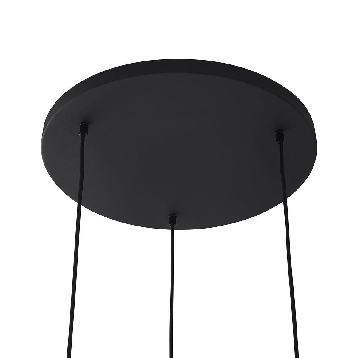 Industriële hanglamp zwart met mesh 3-lichts - Carcass