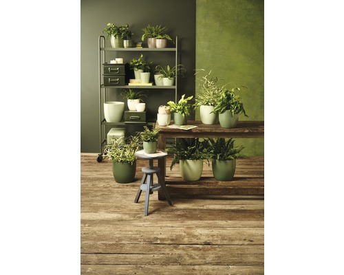 Soendgen Basel Fashion keramische bloempot, Ø 13 cm, H 12 cm, parelmoer