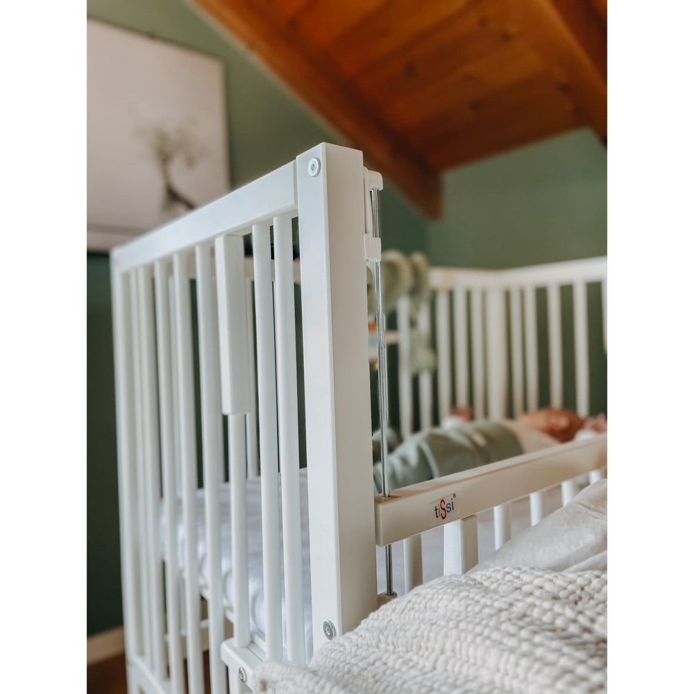 Køb tiSsi® White Laquer Maxi Børneseng Massiv Bøg