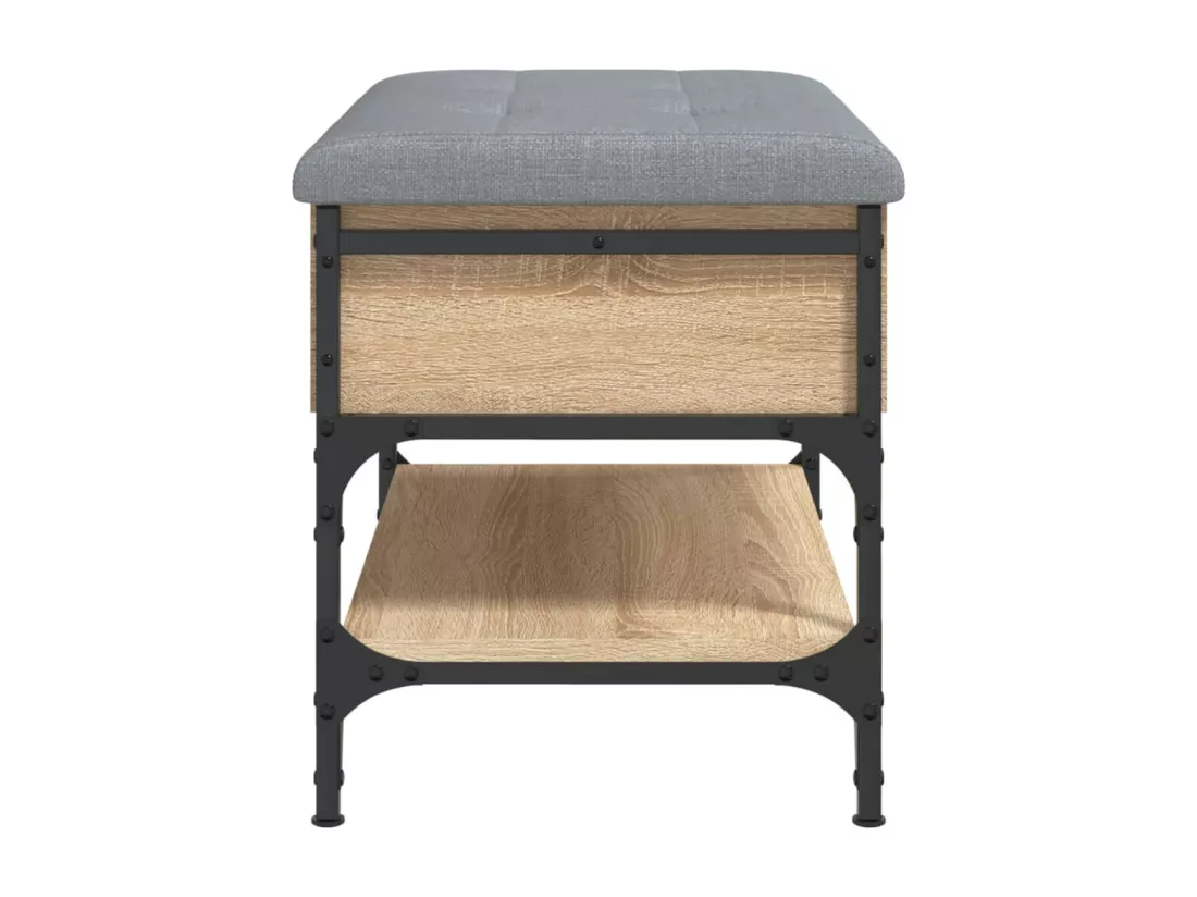 Banc à chaussures chêne sonoma 62x42x45 cm bois d'ingénierie