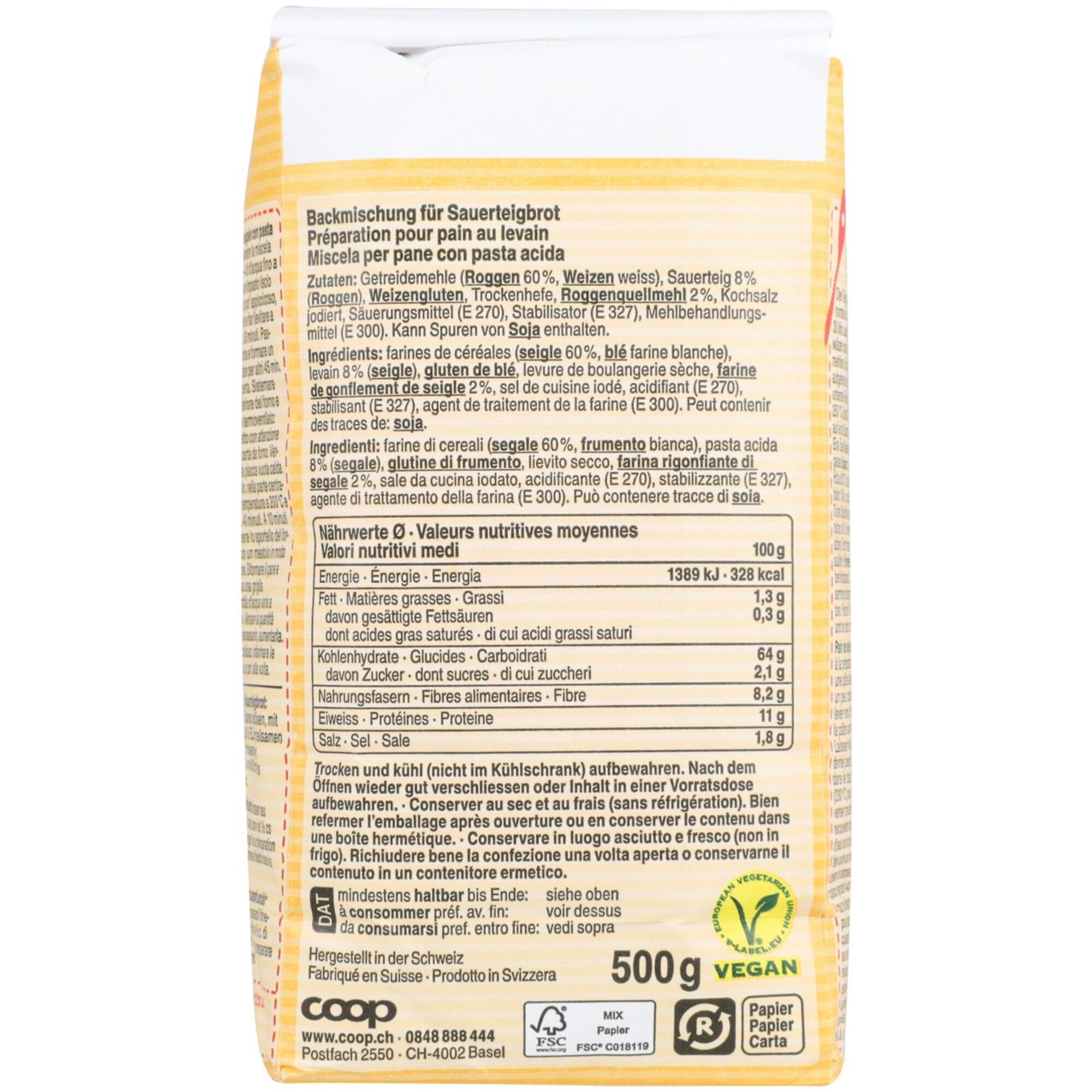 Betty Bossi Roggen Sauerteigbrot