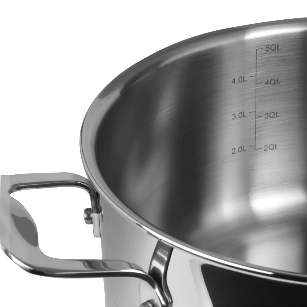 Faitout 24 cm inox Supreme pro 5.3 L Silampos