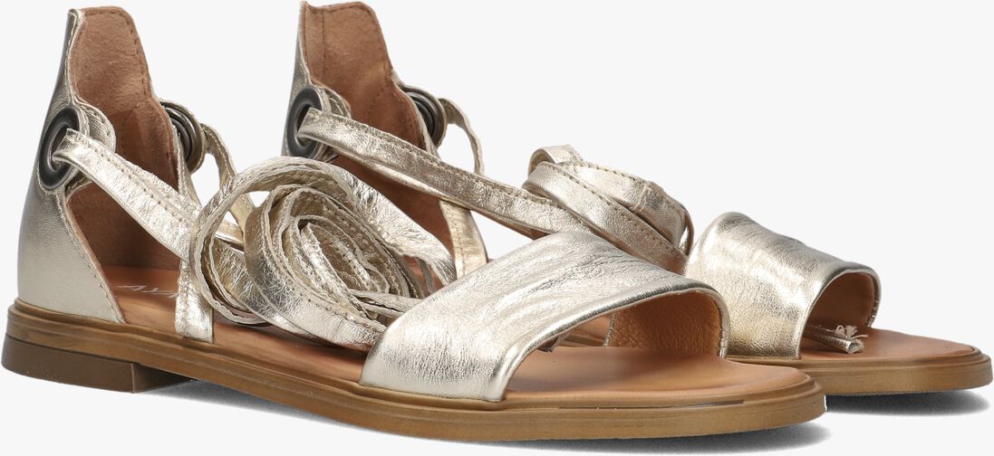gouden ayana platte sandalen m05084