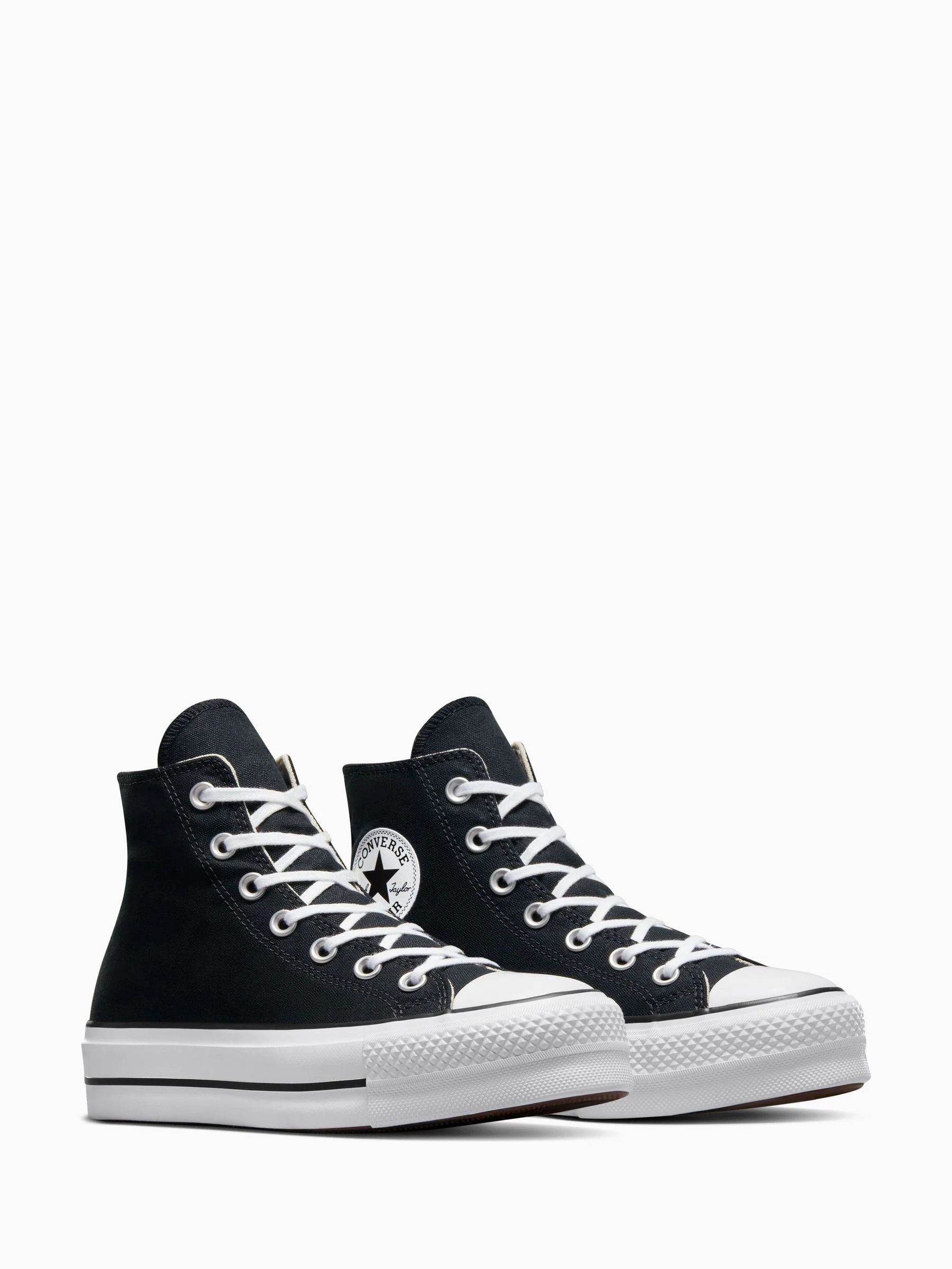 Zwart - Converse Lift - Bleke hoge sneakers met plateauzool
