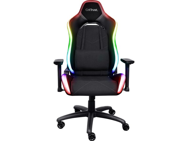 Trust Gaming-Stuhl GXT 719 Ruya Pro RGB Schwarz Komfortabler Premium-Gaming-Stuhl mit RGB-Beleuchtung