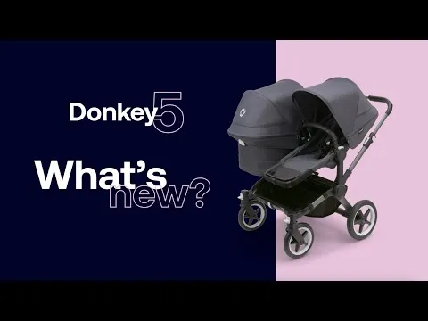 Bugaboo Poussette Donkey5 Mono - Noir Noir  Blanc