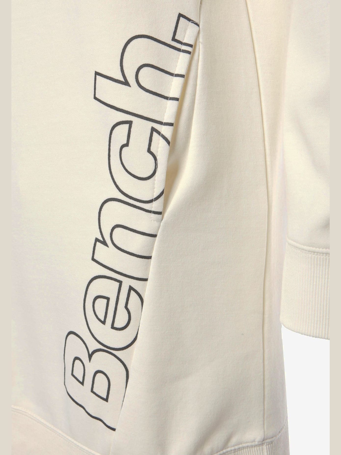 Robe en matière sweat robe d'intérieur sportive avec grand imprimé logo