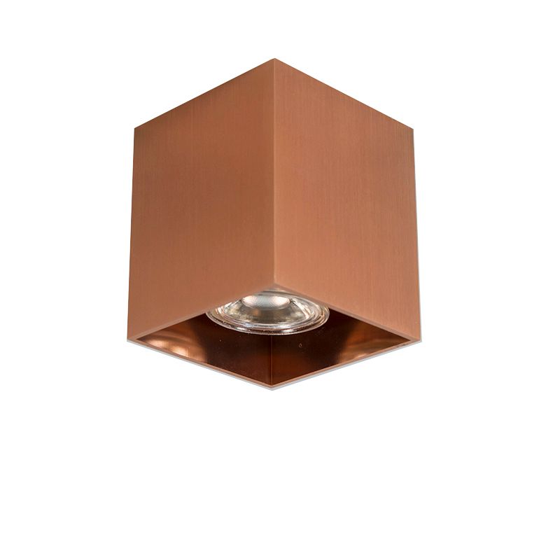 Design opbouwspot koper GU10 50mm - Qubo