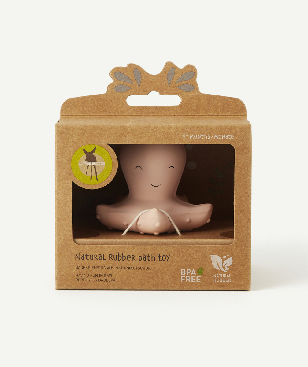 LASSIGJOUET DE BAIN EN CAOUTCHOUC NATUREL OCTOPUS ROSE PÂLE