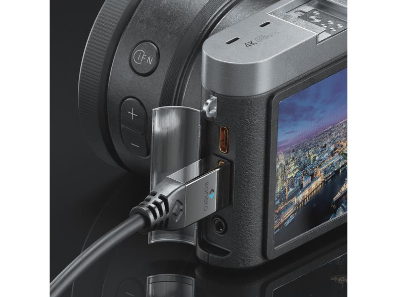 sonero Kabel Micro-HDMI (HDMI-D) - HDMI, 2 m 4K High Speed HDMI Kabel mit Ethernet