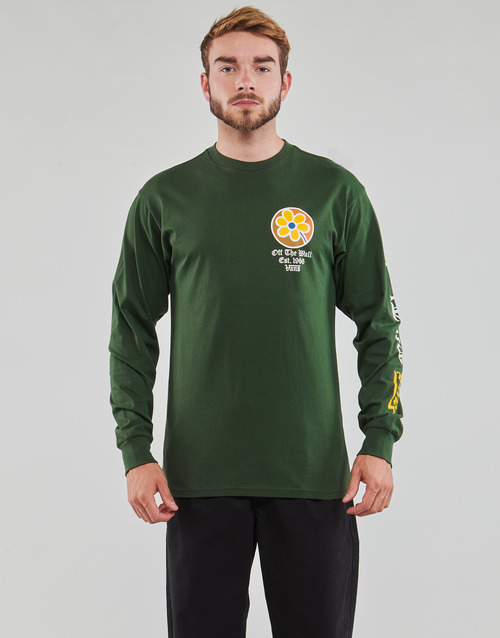Vans - OLD ENGLISH FLORAL LOGO LS TEE - Vert