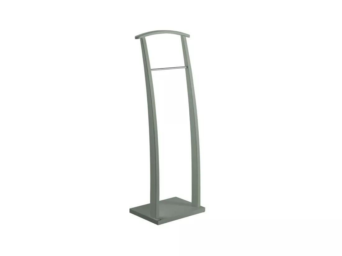 Valet de nuit - H117cm x L40cm x P28cm - hêtre massif vert - Curves