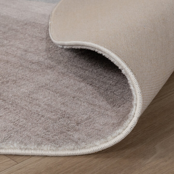 Rond modern vloerkleed - Field Taupe