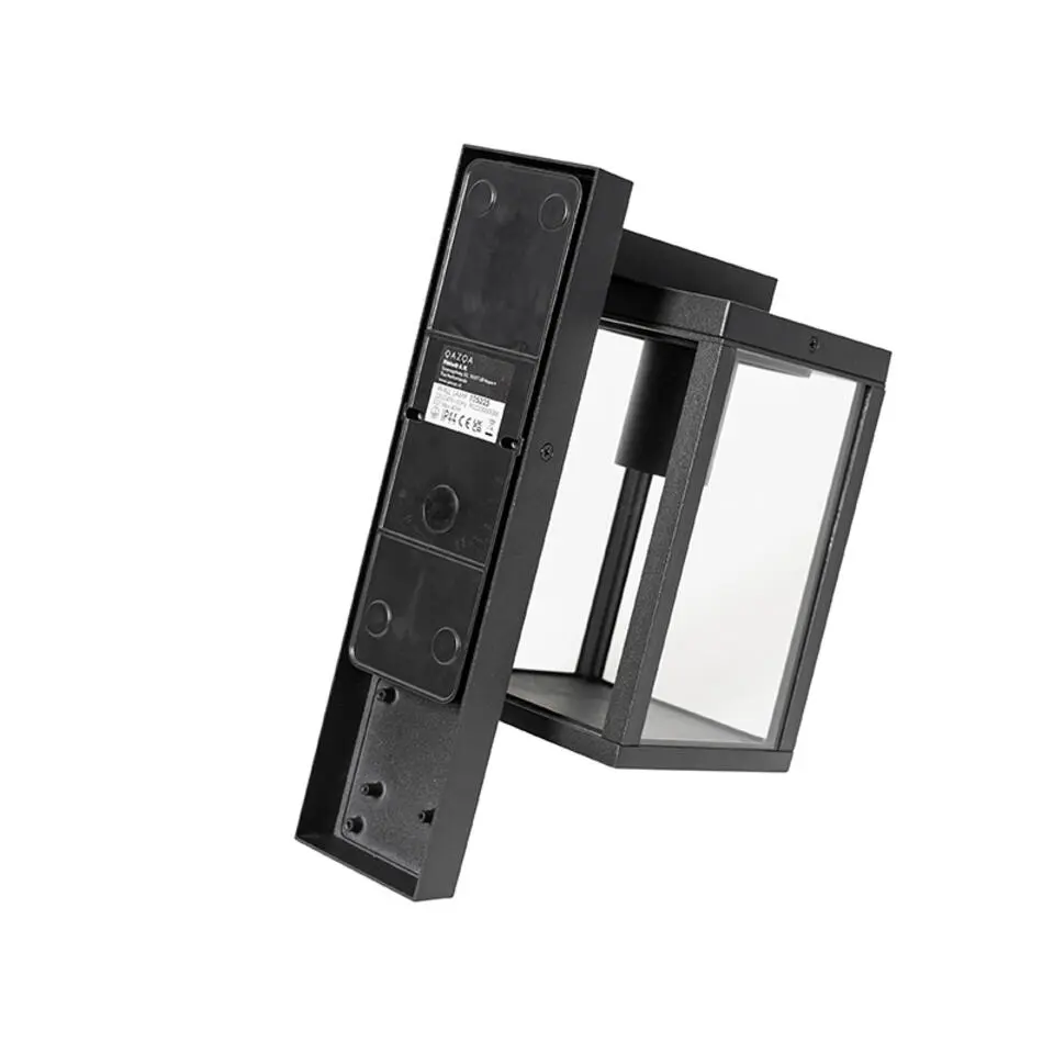 Qazqa wandlampen buiten charlois zwart e27