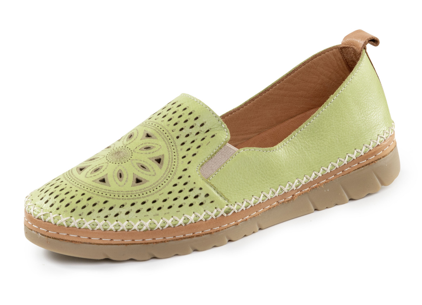 Gemini Slipper aus luftig perforiertem Nappaleder