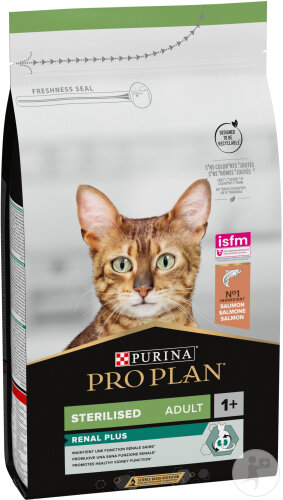 Pro Plan Renal Plus Pour Des Reins En Bonne Santé Croquettes Pour Chat Adulte Stérilisé Saumon 1,5kg