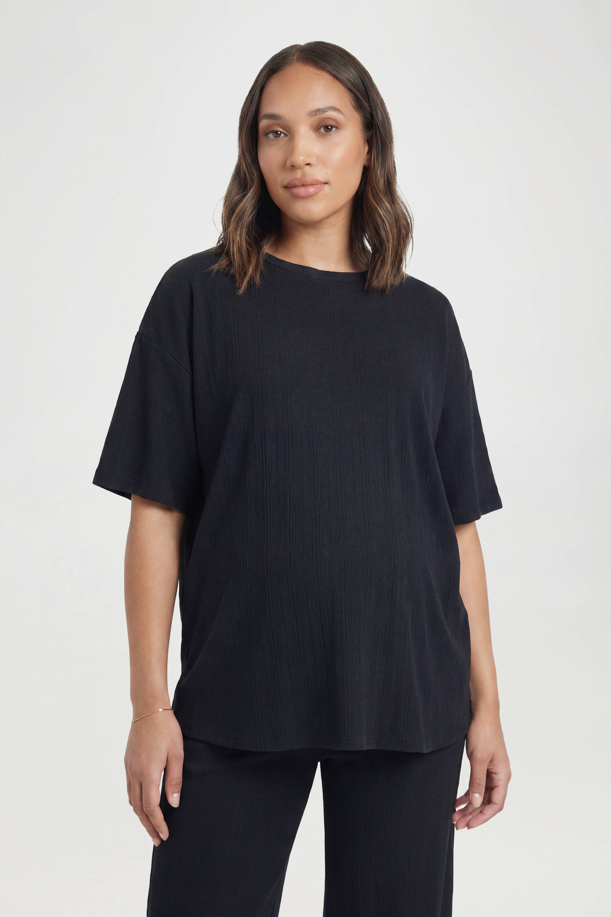 boohoo Ensemble coordonné de t-shirt de maternité et pantalon à jambes larges
