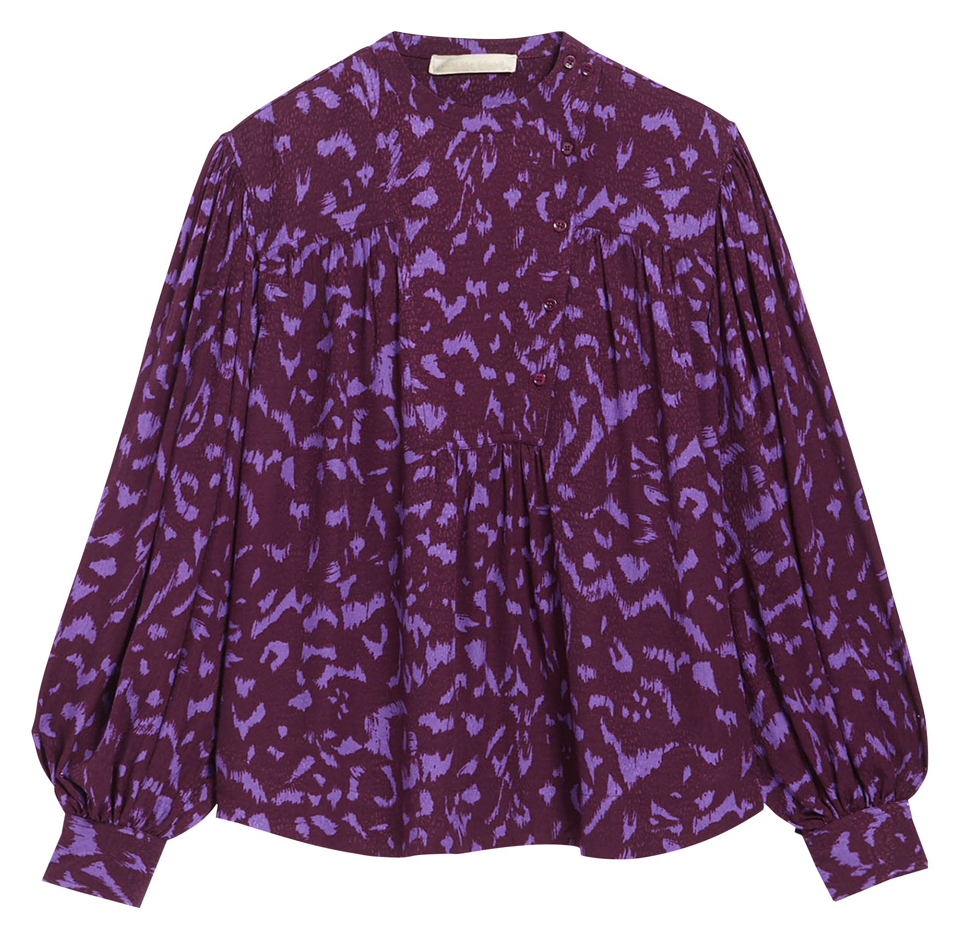 DELAIDE - Blouse ample col rond | Violet
