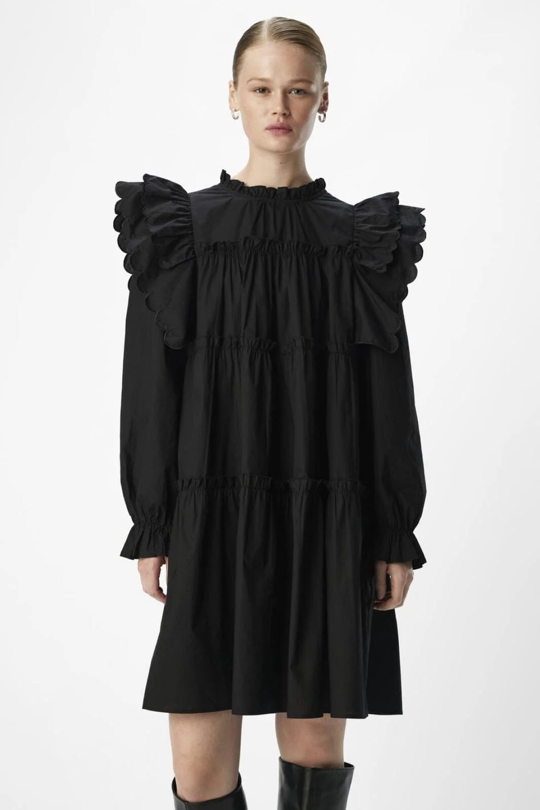 Object Objhope L/S Short Dress 4789764 black