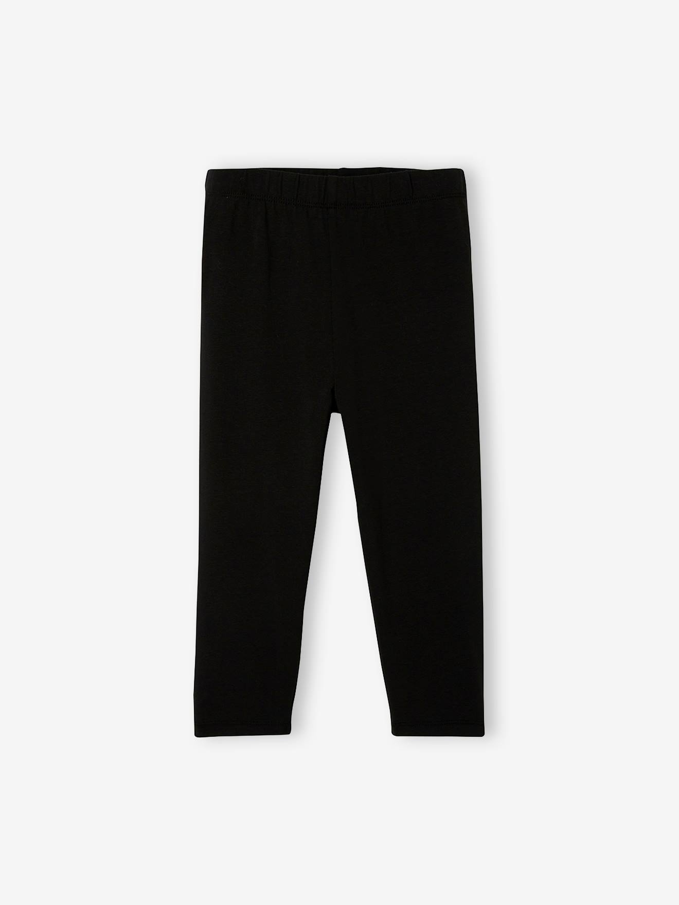 Leggings infantis, comprimento até o meio da panturrilha, laranja claro, lisas