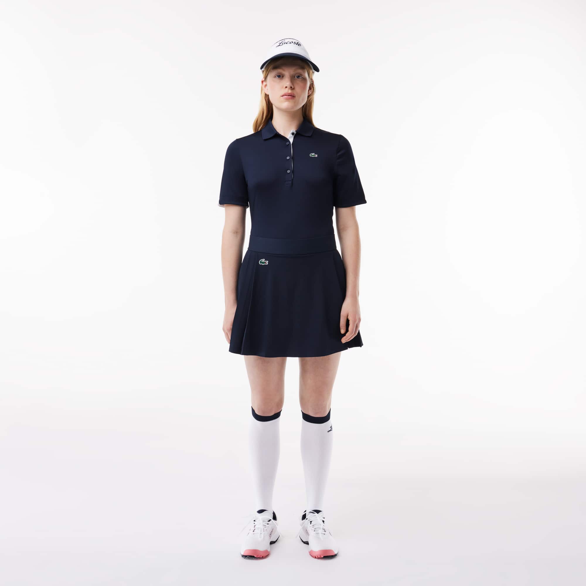 Polo Golf Lacoste SPORT stretch et respirant Manches Courtes - Bleu - Lacoste - Femme